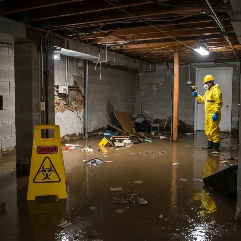 Flooded Basement Electrical Hazard in Gustine, CA Property